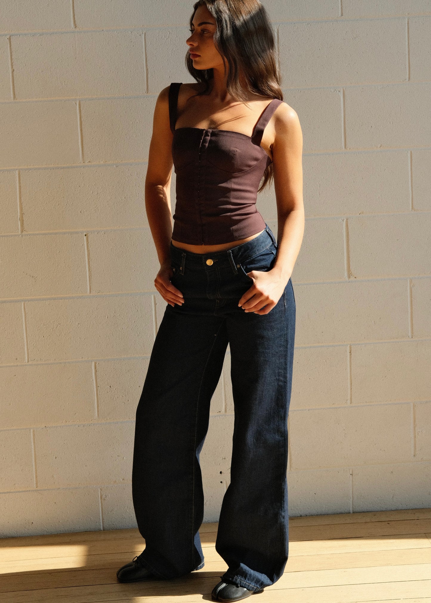 Harper Bustier | Chocolate