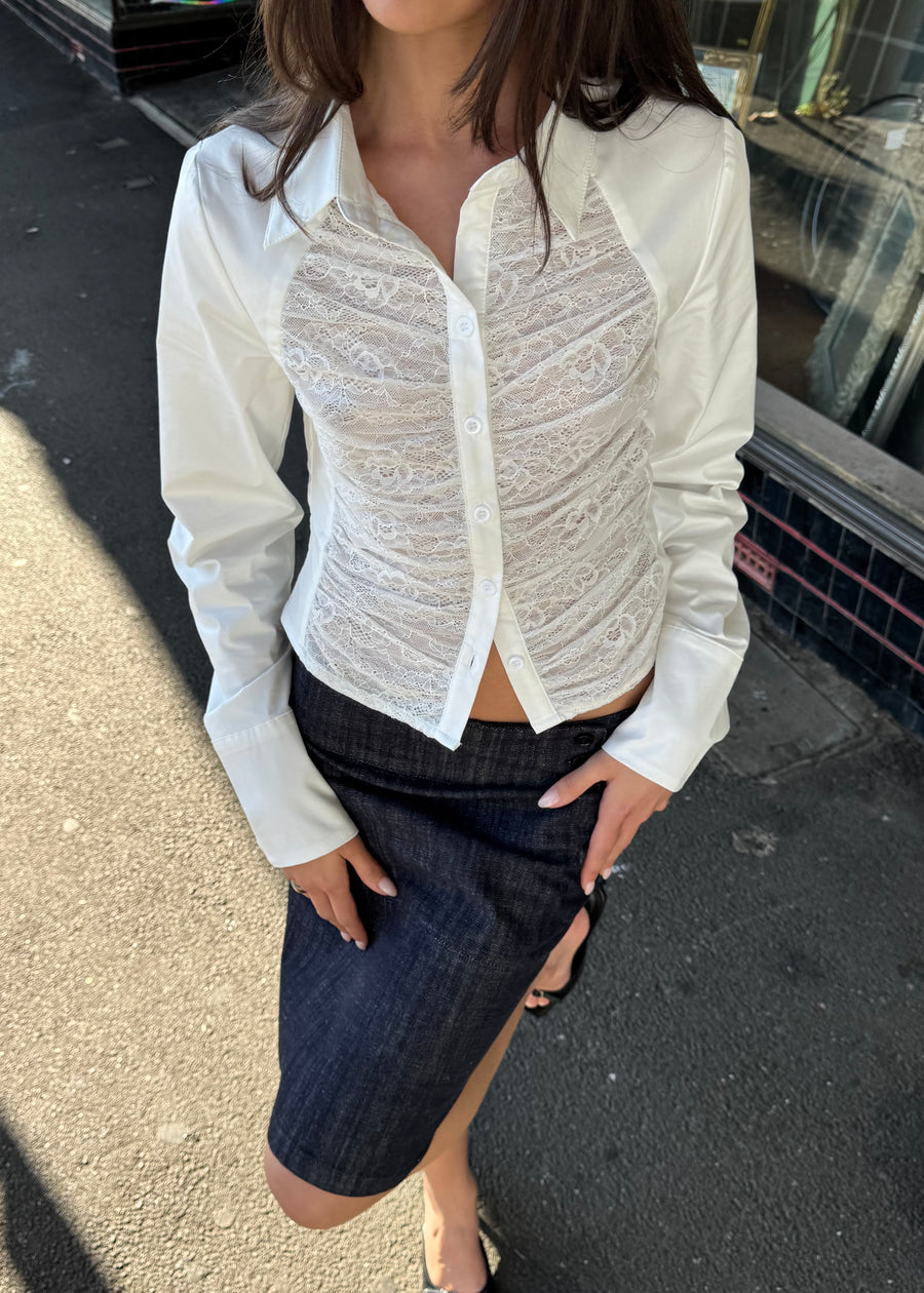 Mathilde Lace Blouse | Ivory
