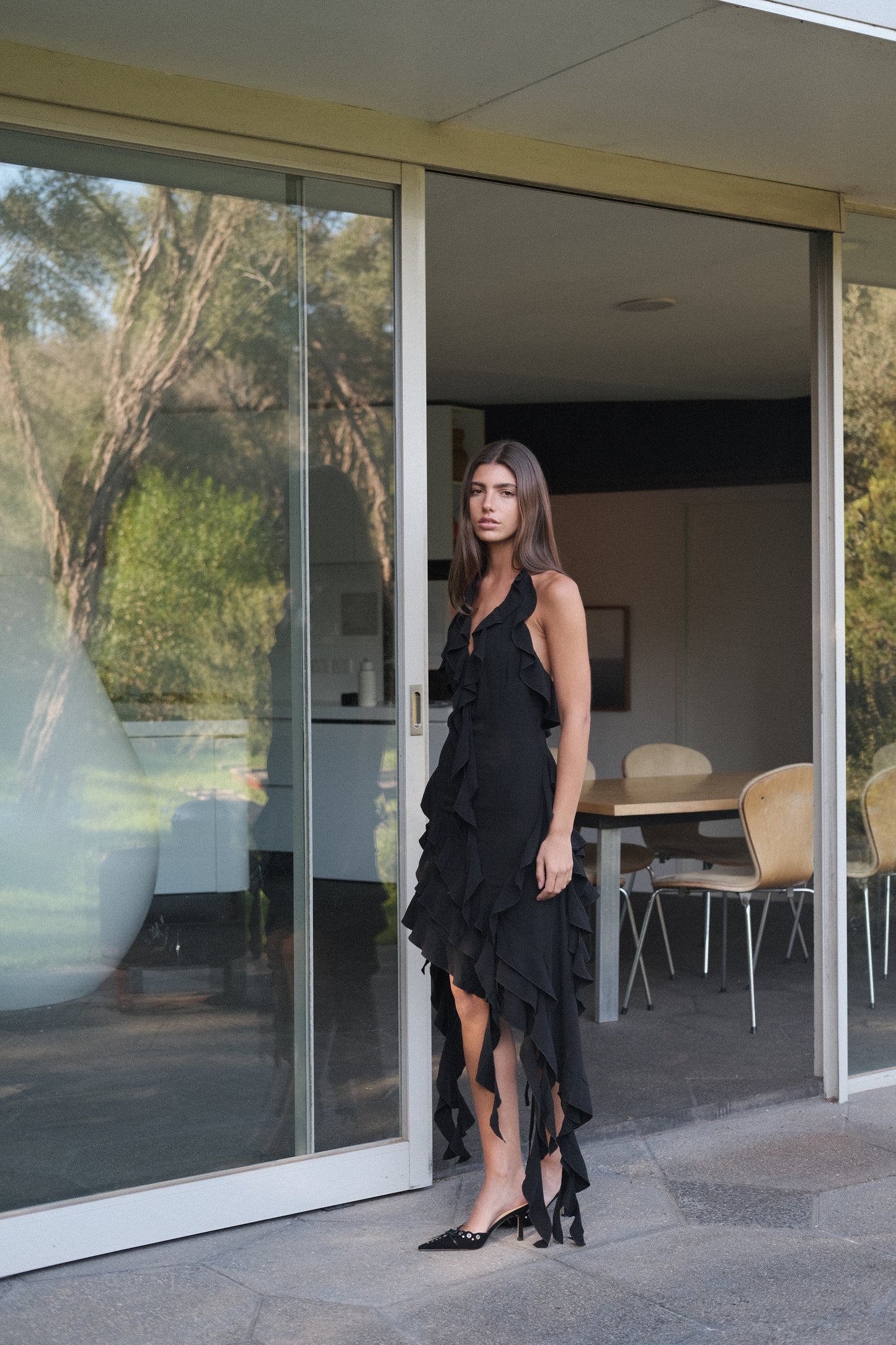Madeline Midi Dress | Noir