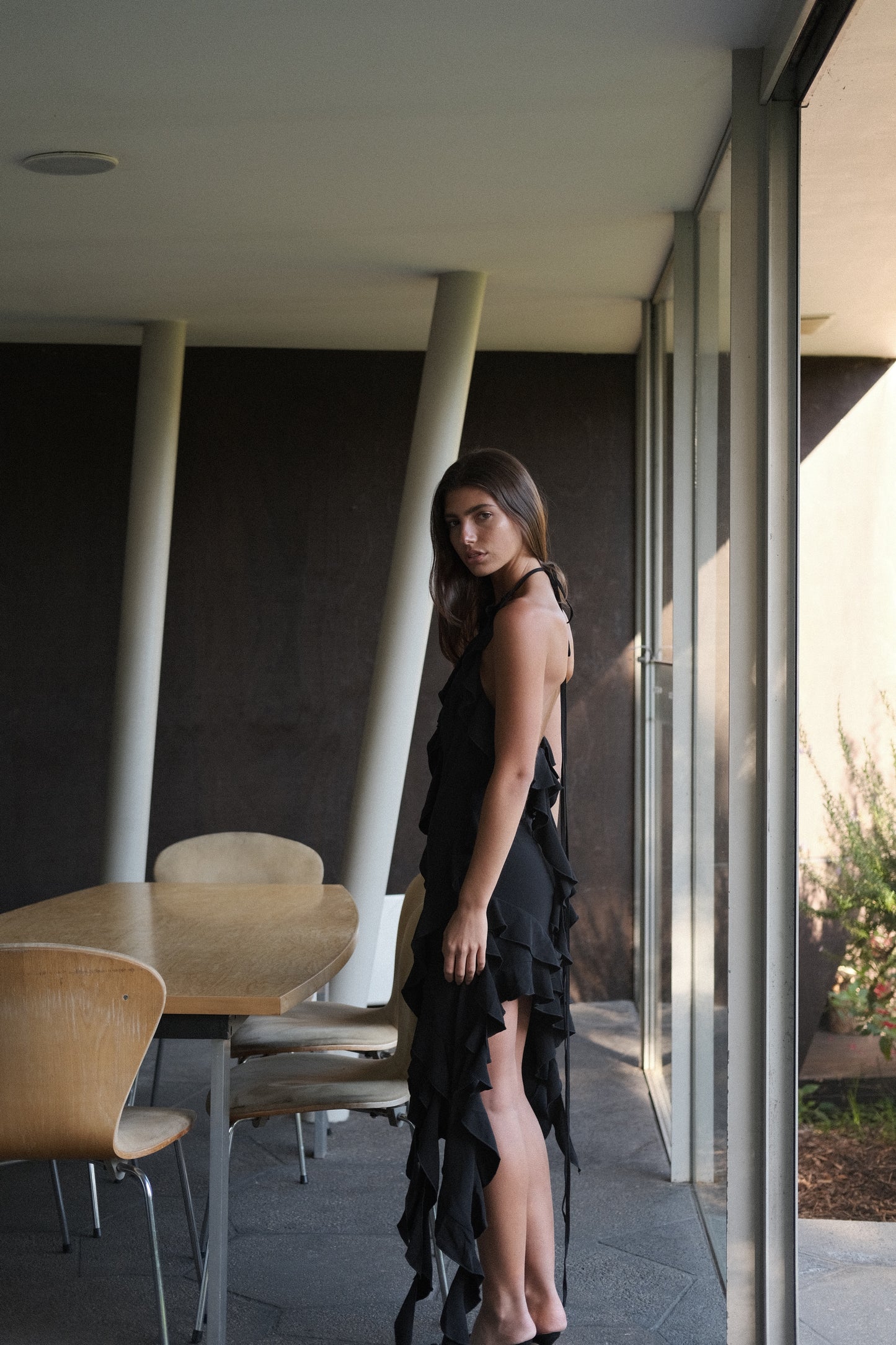 Madeline Midi Dress | Noir