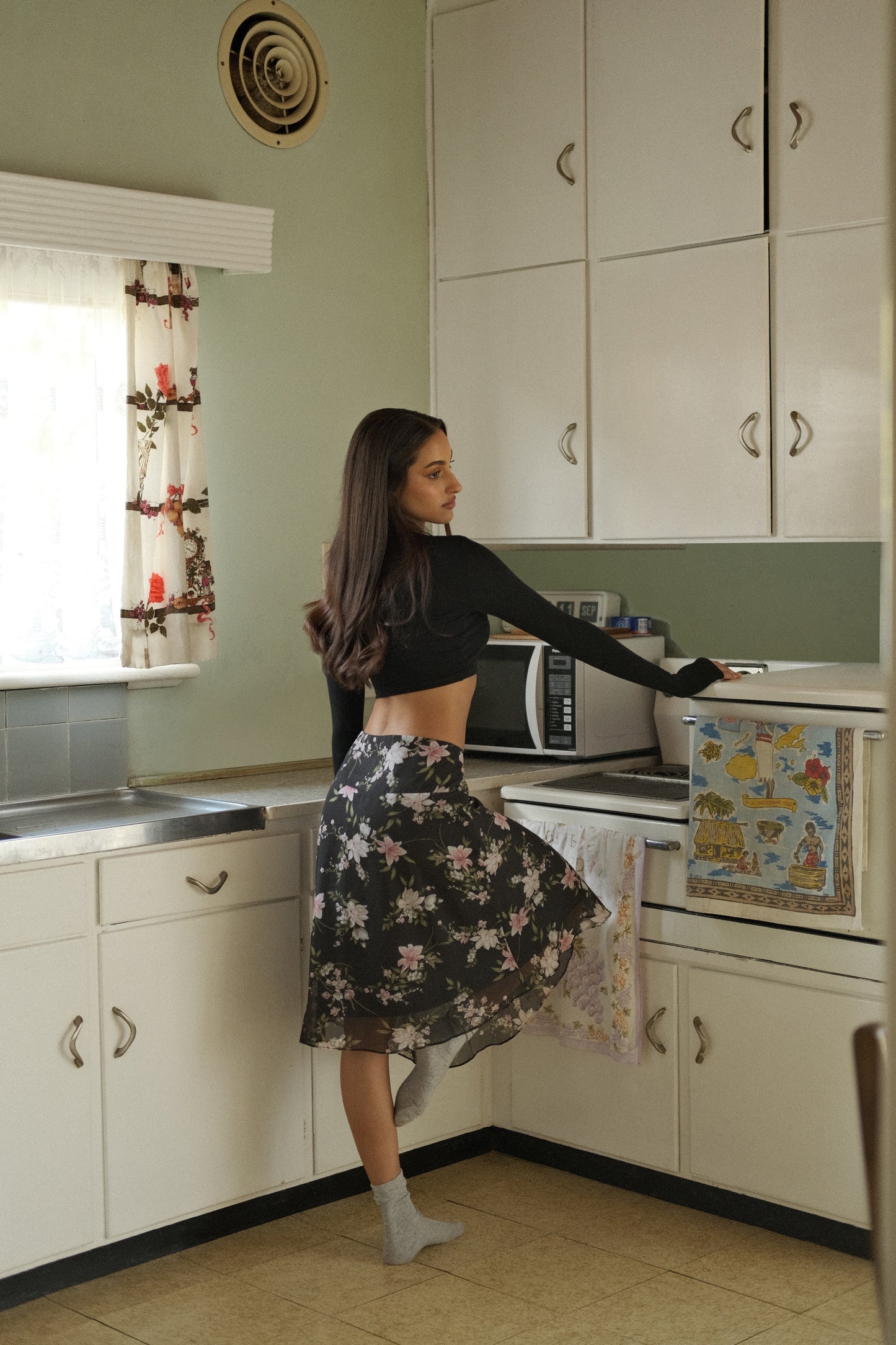 June Midi Skirt | Floral