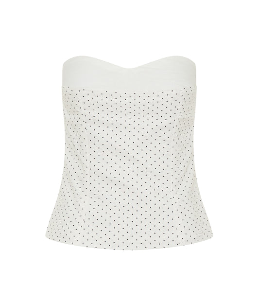Kylie Bustier | Cream Polka