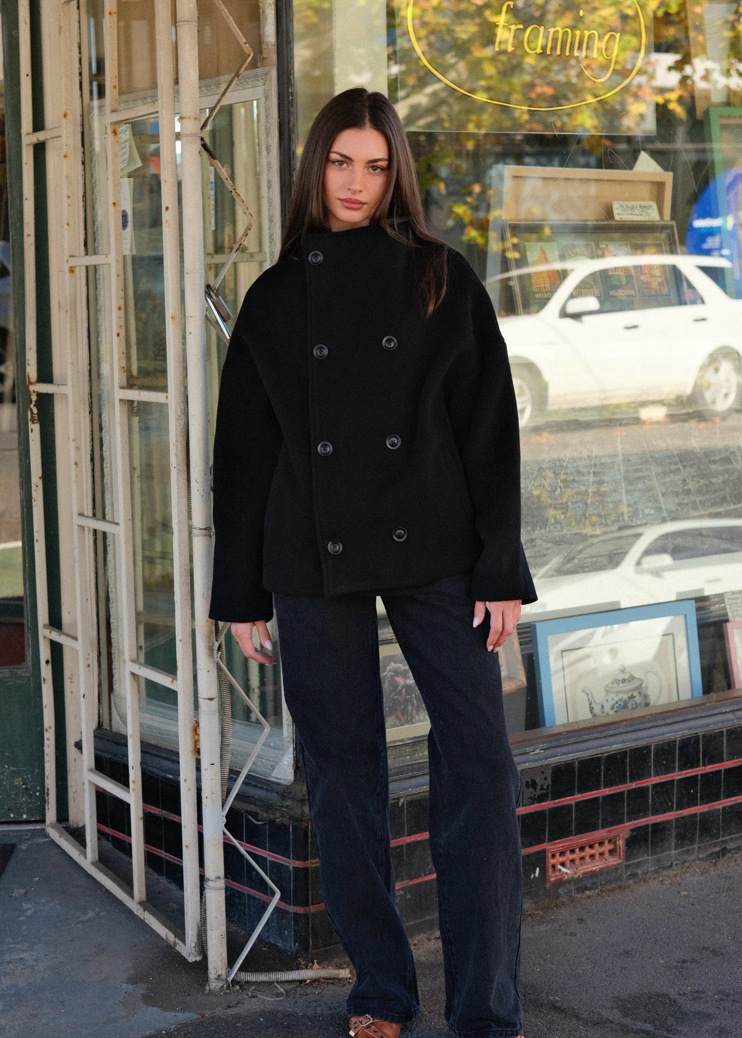 Pia Wool Jacket | Noir