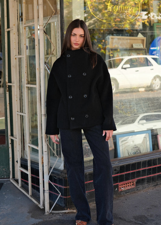 Pia Wool Jacket | Noir