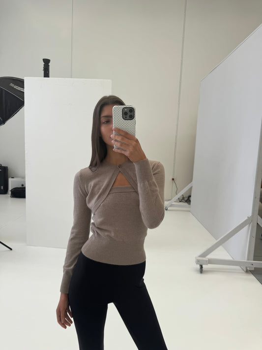 Mia Knit Set | Coffee