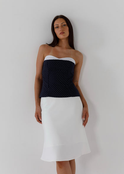 Kylie Bustier | Navy Polka