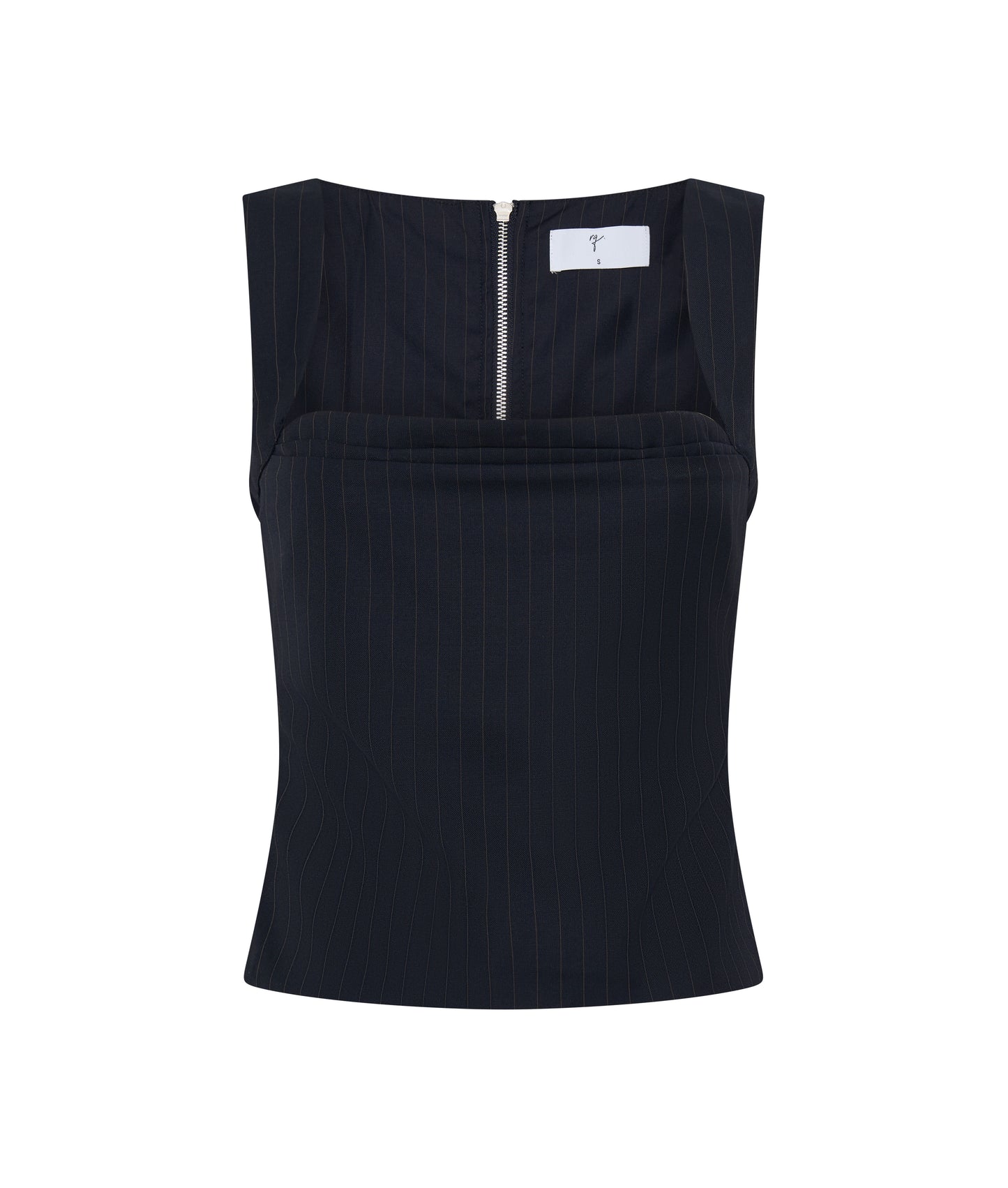 Pamela Top | Navy Pinstripe