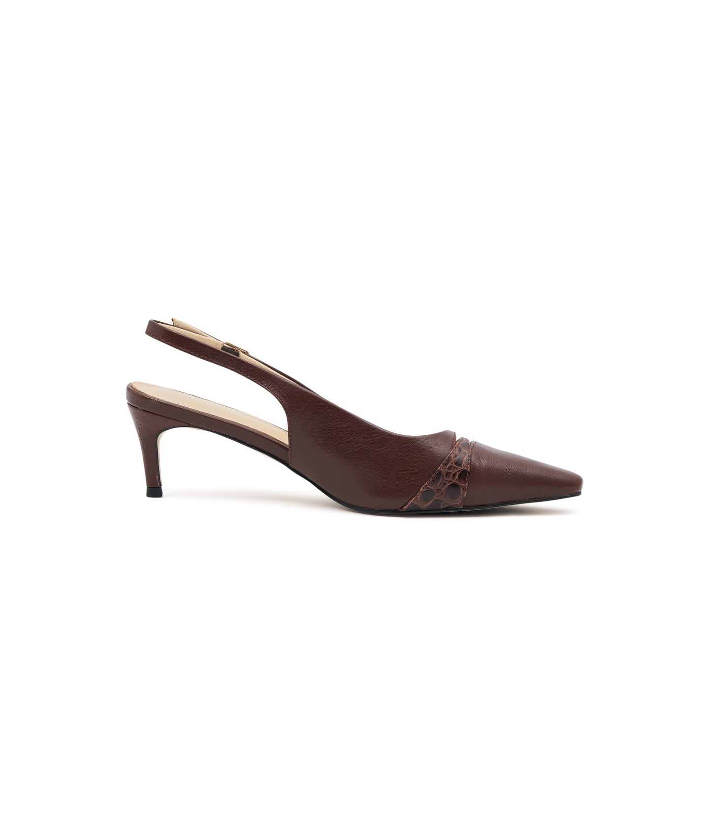 Willow Kitten Heel | Chocolate