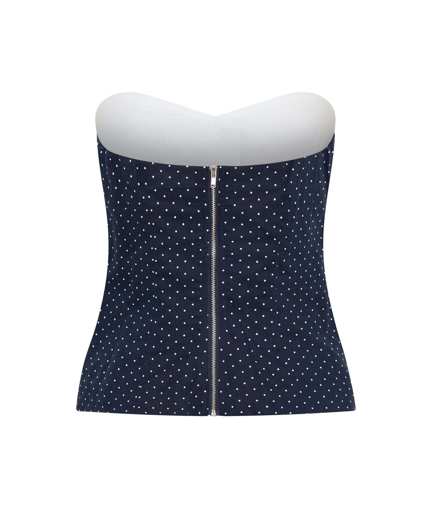 Kylie Linen Top | Polka Dot