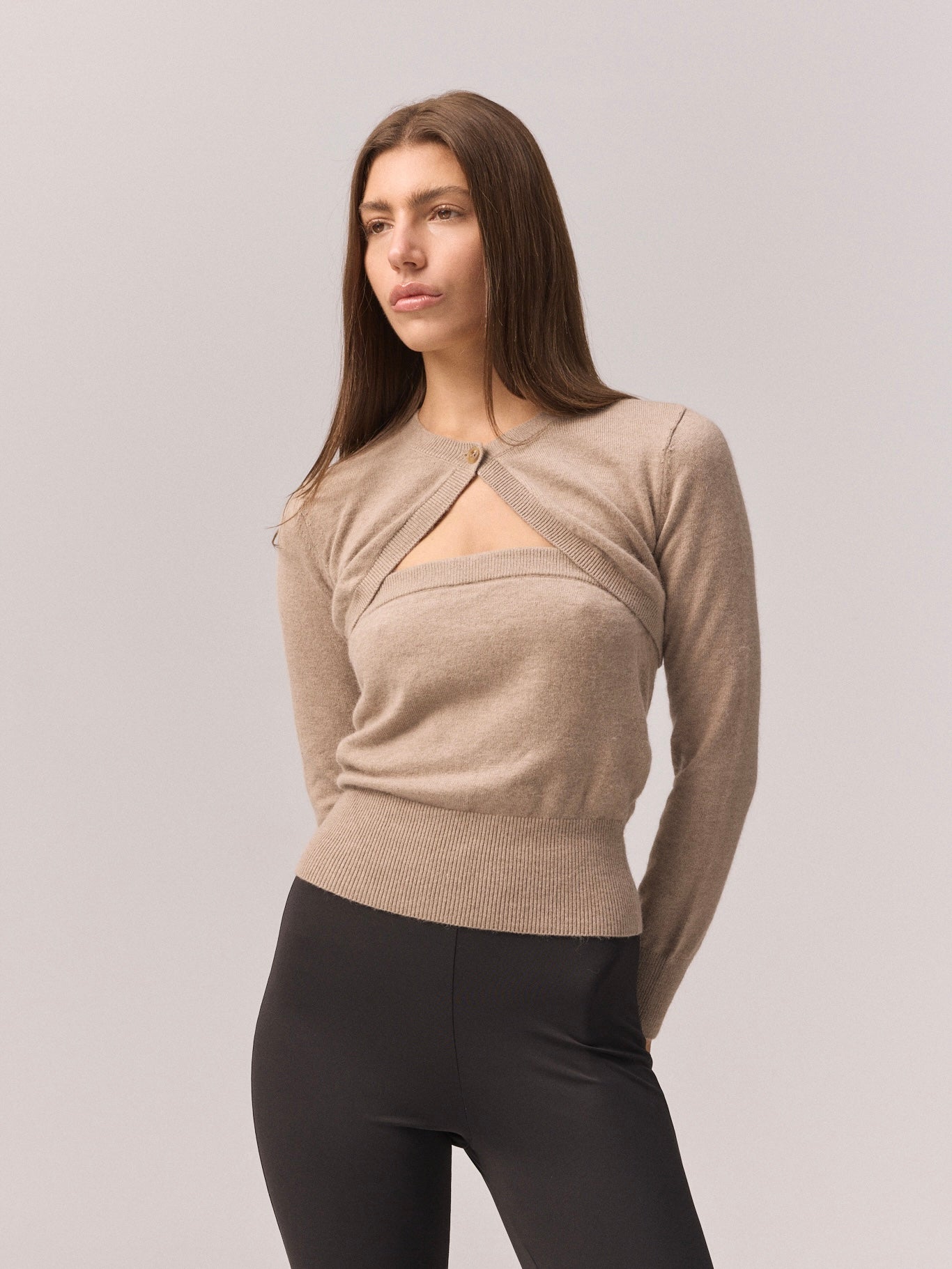Mia Knit Set | Coffee