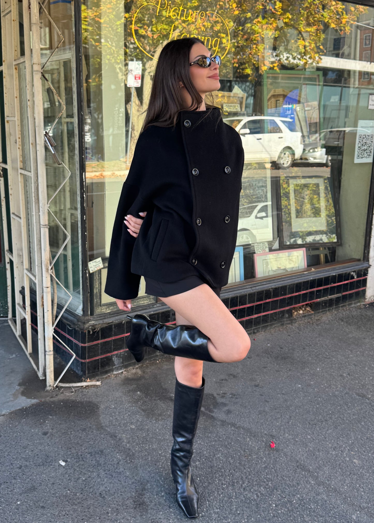 Pia Wool Jacket | Noir