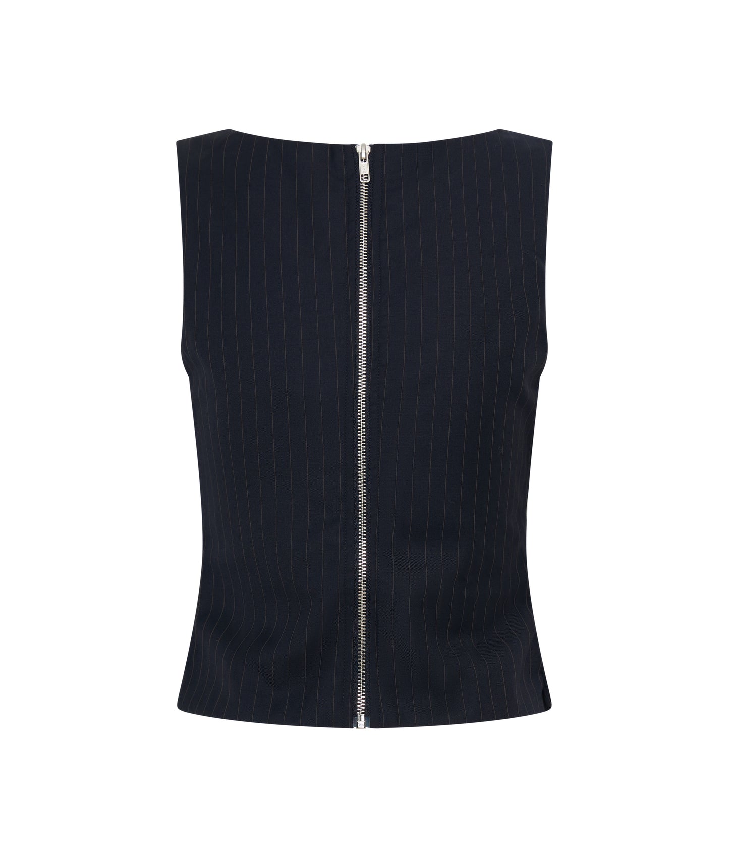 Pamela Top | Navy Pinstripe