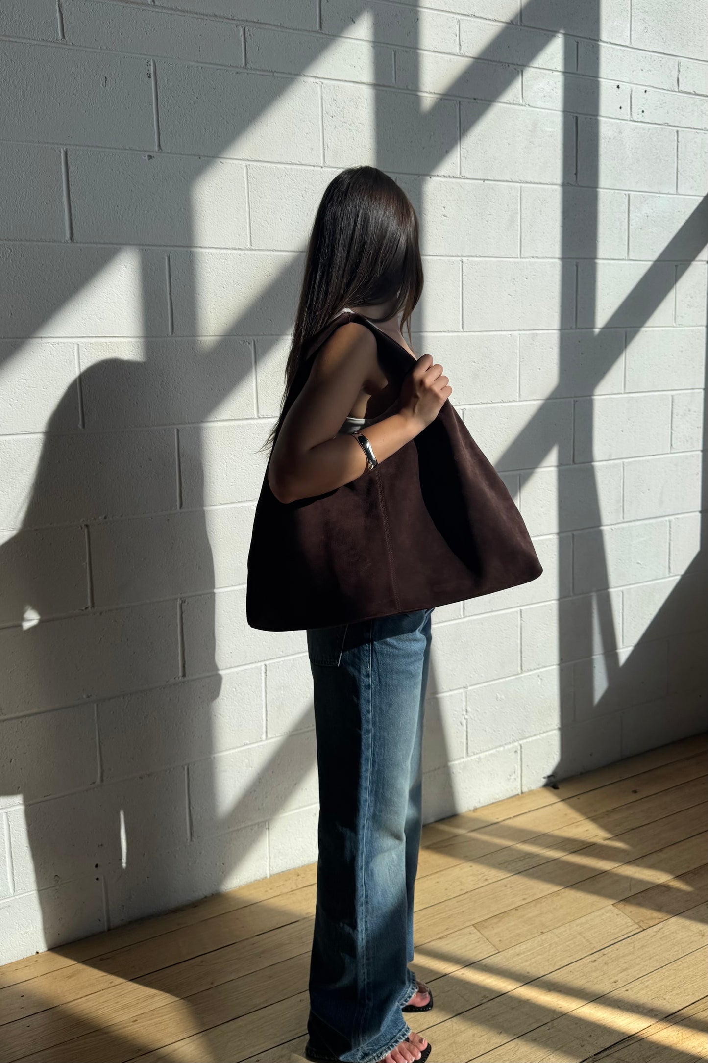 Jai Bag | Choc Suede