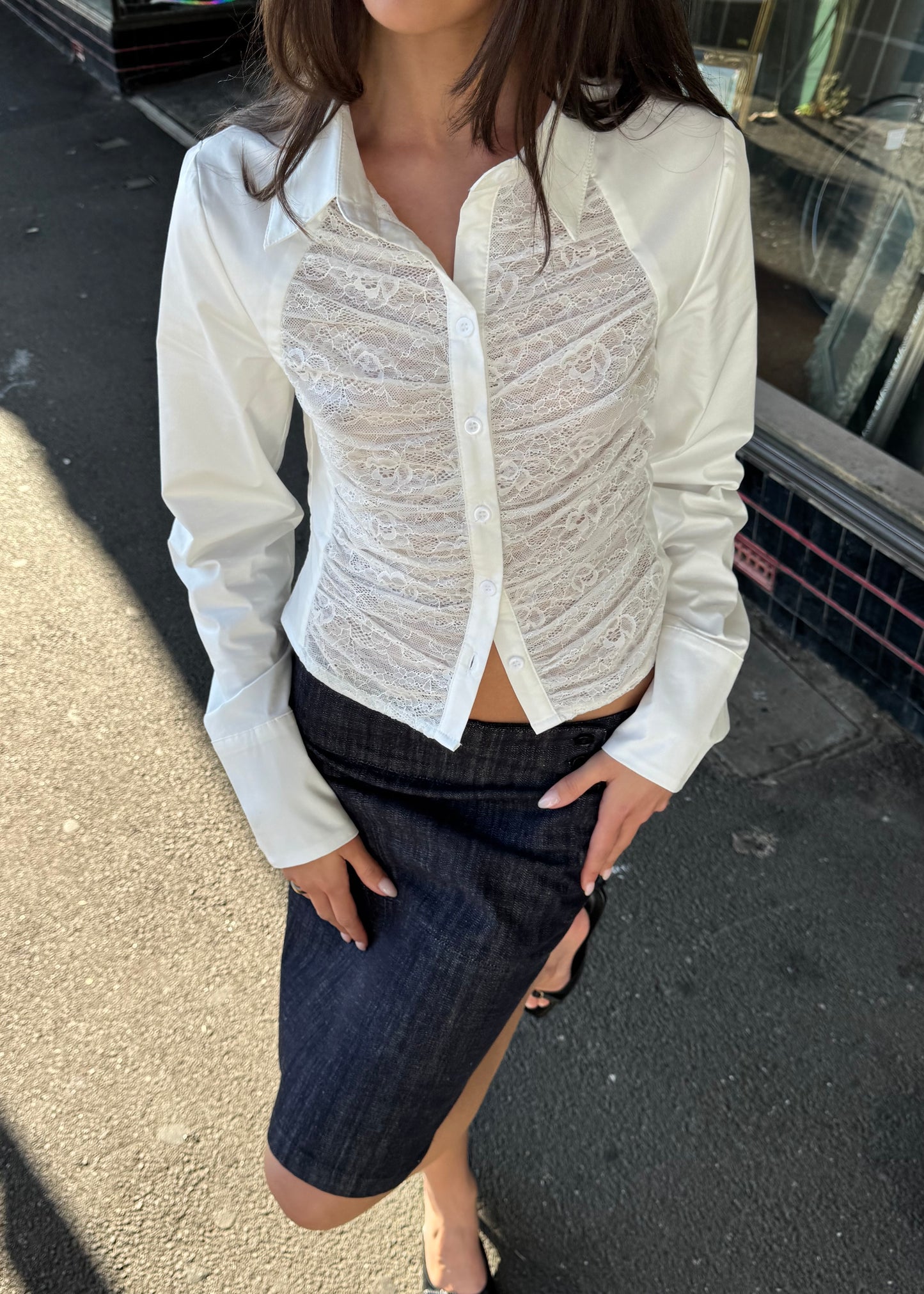 Mathilde Lace Blouse | Ivory