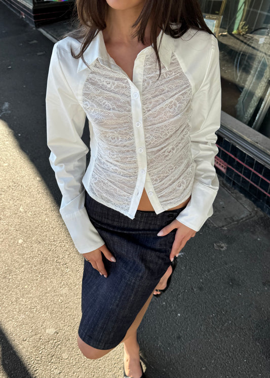 Mathilde Lace Blouse | Ivory