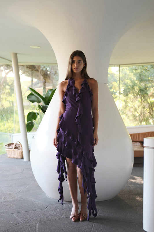 Final Sale: Madeline Midi Dress | Plum