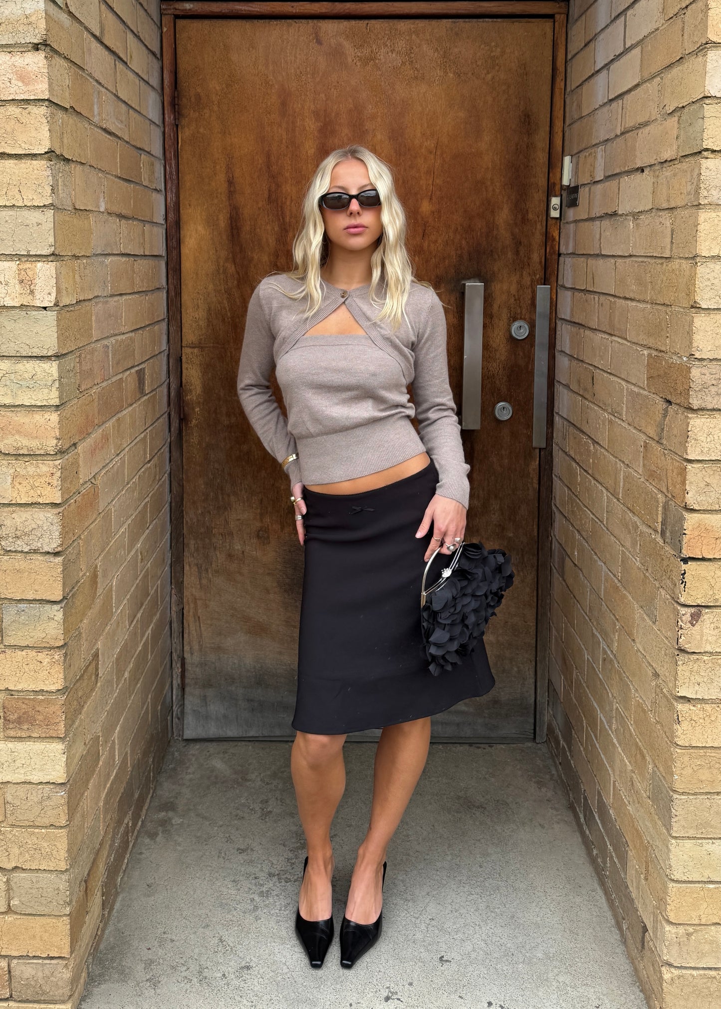 Siena Midi Skirt | Noir