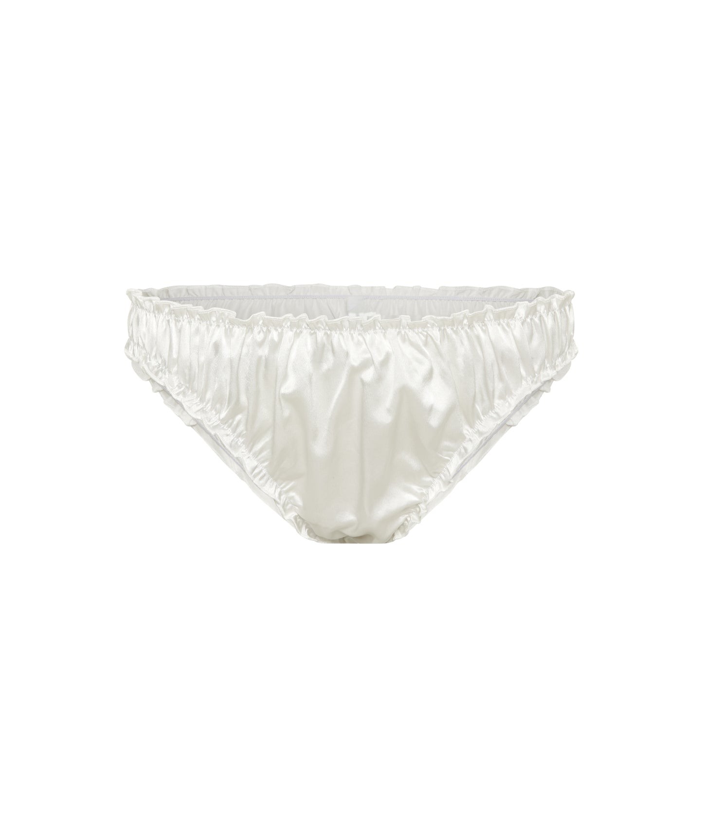 Celine Silk Frilled Panty | Ivory